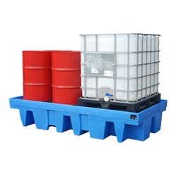 Bauer Südlohn GREEN-LINE PE-Auffangwanne WP-PE 8/11, aus robustem Polyethylen, Blau