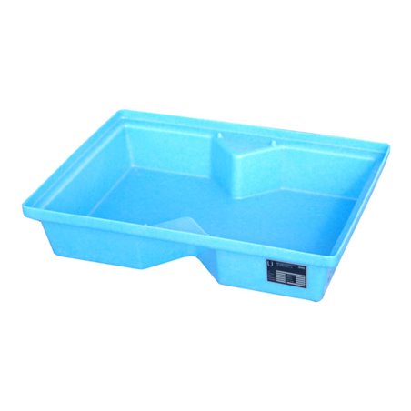 Bauer Südlohn GREEN-LINE PE-Auffangwanne für Paletten KWP-P 40, aus robustem Polyethylen, Blau