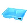 Bauer Südlohn GREEN-LINE PE-Auffangwanne für Paletten KWP-P 40, aus robustem Polyethylen, Blau