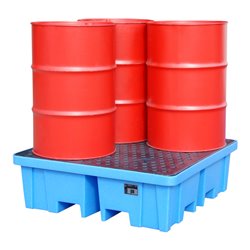 Bauer Südlohn GREEN-LINE PE-Auffangwanne WP-PE 4/2, aus robustem Polyethylen, Blau