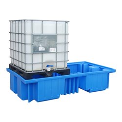 Bauer Südlohn GREEN-LINE PE-Auffangwanne WP 2/11, aus robustem Polyethylen, Blau