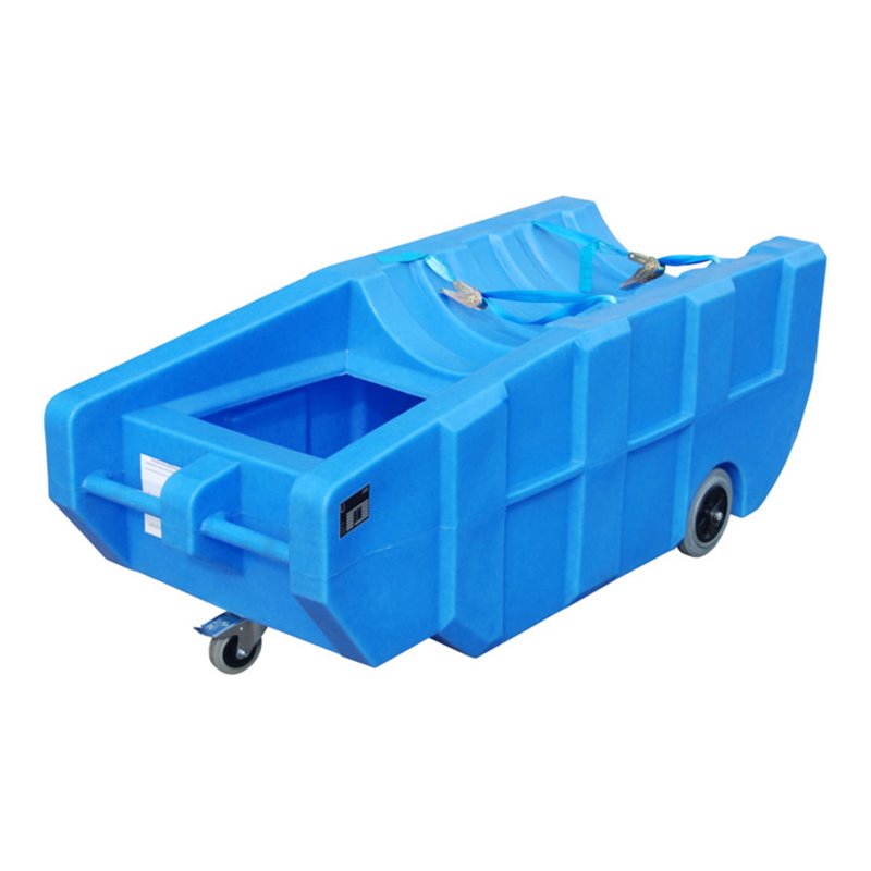 Bauer Südlohn GREEN-LINE Fahrbare PE-Auffangwanne WPT 230, aus robustem Polyethylen, Blau
