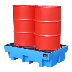 Bauer Südlohn GREEN-LINE PE-Auffangwanne WP-PE 2/2, aus robustem Polyethylen, Blau