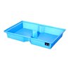 Bauer Südlohn GREEN-LINE PE-Auffangwanne für Paletten KWP-P 100, aus robustem Polyethylen, Blau
