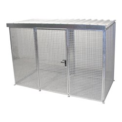 Bauer Südlohn Gasflaschen-Container GFC-M4/D, feuerverzinkt