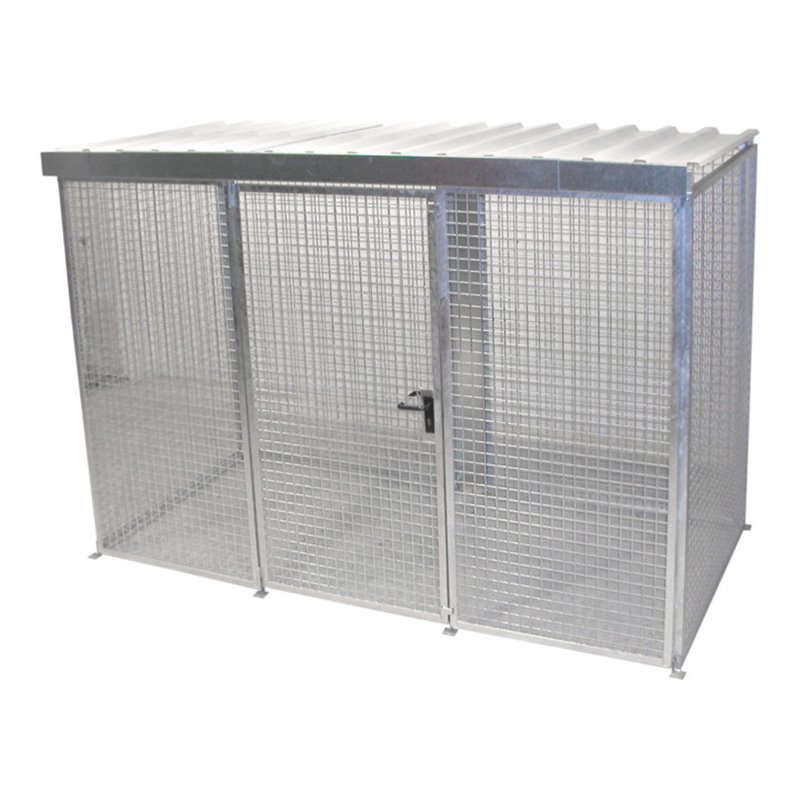 Bauer Südlohn Gasflaschen-Container GFC-M4/D, feuerverzinkt