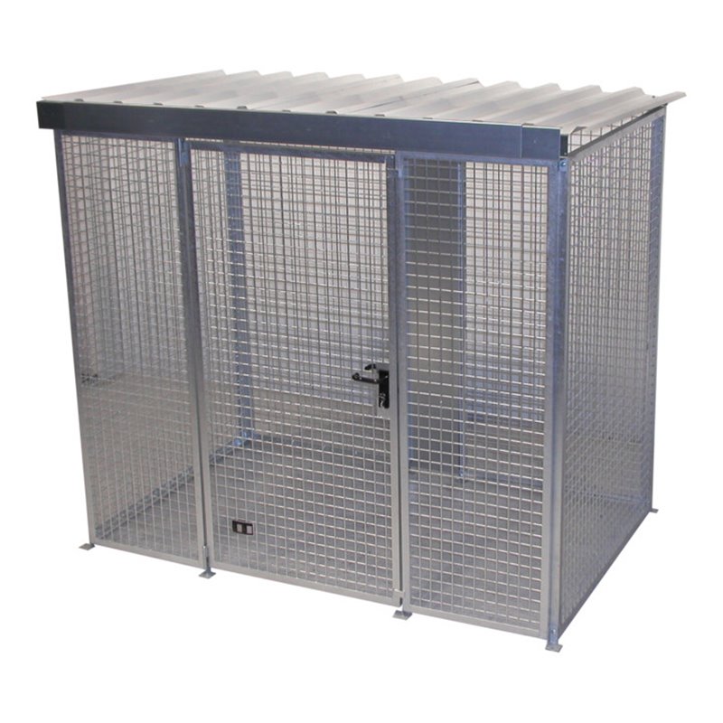 Bauer Südlohn Gasflaschen-Container GFC-M3/D, feuerverzinkt