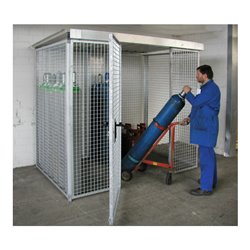 Bauer Südlohn Gasflaschen-Container GFC-M3/D, feuerverzinkt