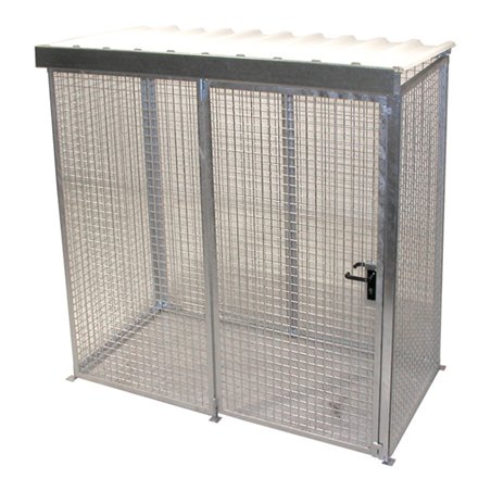 Bauer Südlohn Gasflaschen-Container GFC-M1/D, feuerverzinkt