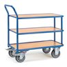 fetra Tischwagen 2610, Tragkraft 400kg TPE-Reifen, 3 Etagen, 1 Schiebebügel