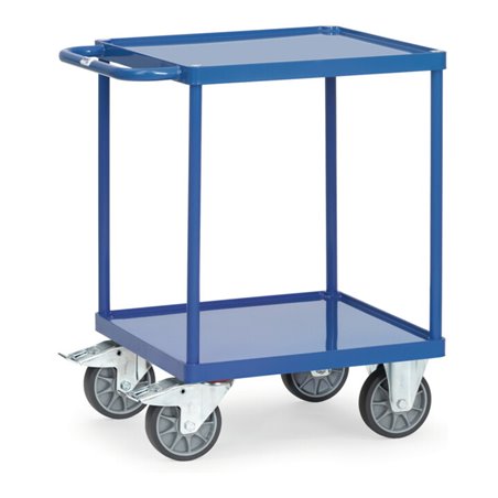 fetra Tischwagen 2496W mit Stahlblech-Wannen - Tragkraft 500kg TPE-Reifen