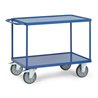 fetra Tischwagen 2403W mit Stahlblech-Wannen - Tragkraft 600kg TPE-Reifen