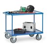 fetra Tischwagen 2403W mit Stahlblech-Wannen - Tragkraft 600kg TPE-Reifen