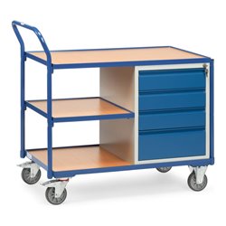 fetra Tischwagen 2634 - Tragkraft 300kg TPE-Reifen