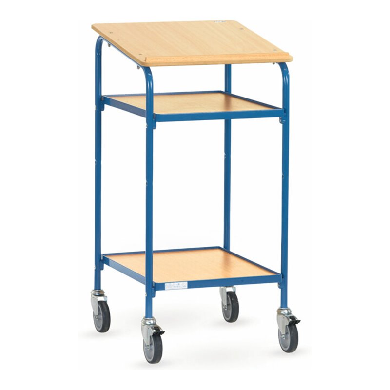 fetra Rollpult 5834 mit Schreibfläche und 2 Ablageböden