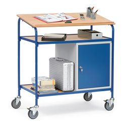 fetra Rollpult 5838 mit Schreibfläche und Stahlschrank