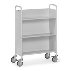 fetra Bürowagen mit geneigten Böden 4891 - Tragkraft 150kg TPE-Reifen