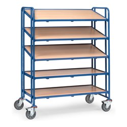 fetra Eurokastenwagen 1384 - mit Böden - Tragkraft 250kg TPE-Reifen