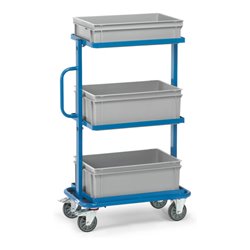 fetra Beistellwagen 32902 - mit Kästen - Tragkraft 200kg TPE-Reifen