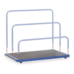 fetra Plattenständer 4365 - ohne Bügel - Ladefläche 1600x800mm