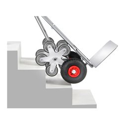 fetra Alu-Treppenkarre 1327 5-arm. Rad-Stern - Tragkraft 200kg Schaufel 25x32cm