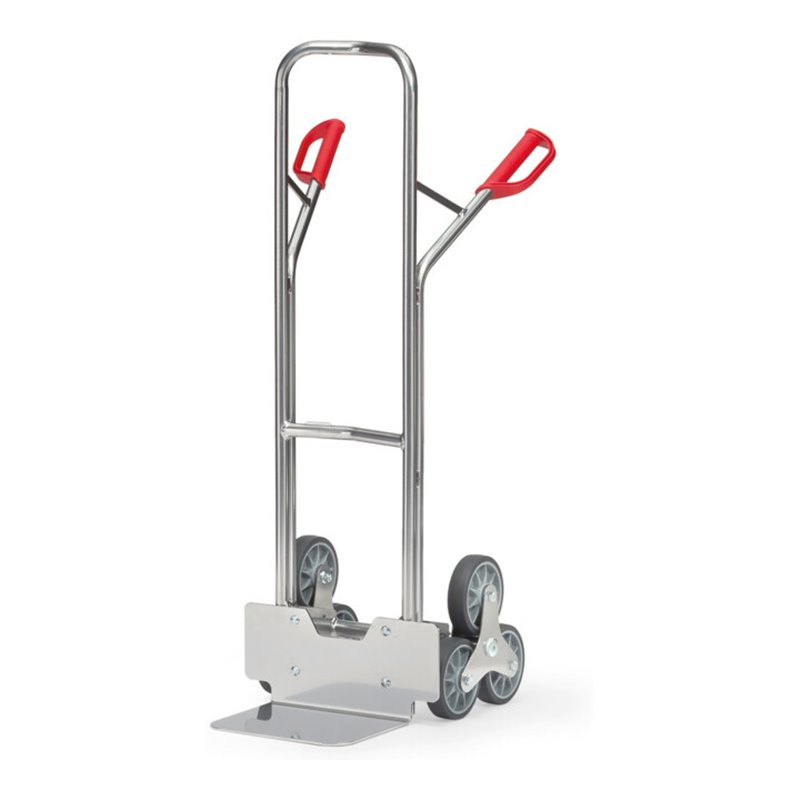 fetra Alu-Treppenkarre 1325 3-arm. Rad-Stern - Tragkraft 200kg Schaufel 25x32cm