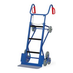 fetra Gerätekarre 11052, Tragkraft 400kg, Schaufel 19x55cm, 3 Treppensterne, mit Stützräder