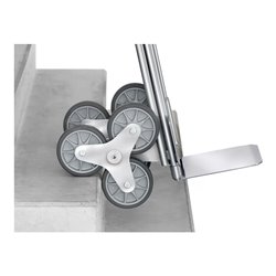 fetra Alu-Treppenkarre 1326 3-arm. Rad-Stern - Tragkraft 200kg Schaufel 30x48cm