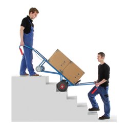 fetra Gerätekarre 11050 - Tragkraft 400kg Schaufel 19x55cm Komplettausrüstung mit Treppensternen, Tragholm und Spanngurt