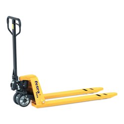 fetra Gabelhubwagen 2120 Tragkraft 2000kg, Vollgummilenkräder, Nylon-Gabelrollen