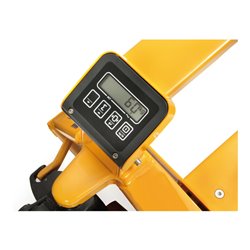 fetra Gabelhubwagen mit Waage 2122 - Tragkraft 2000kg Polyurethan-Reifen