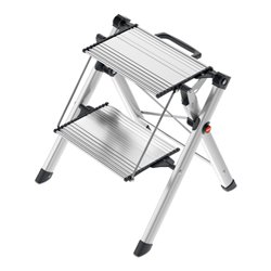 Hailo Mini ComfortLine, Komfort-Trittleiter, 2 Stufen
