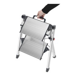 Hailo Mini ComfortLine, Komfort-Trittleiter, 2 Stufen