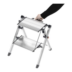 Hailo Mini ComfortLine, Komfort-Trittleiter, 2 Stufen