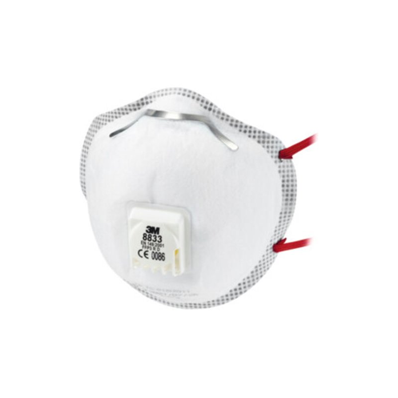 3M Atemschutzmaske 8833 FFP3NRD b.30xAGW-Wert EN149:2001+A1:2009