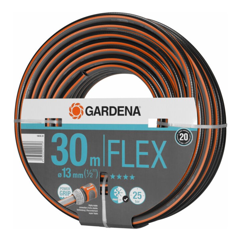 GARDENA Comfort FLEX Schlauch 9x9 13 mm (1/2'), 30 m o. A.