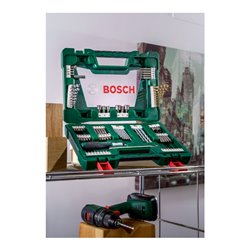 Bosch V-Line TiN-Bohrer- und Bit-Set, Ratschen-Schraubendreher, Magnetstab