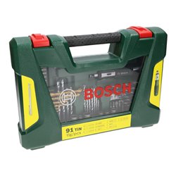 Bosch V-Line TiN-Bohrer- und Bit-Set, Ratschen-Schraubendreher, Magnetstab