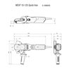 Metabo Flachkopf-Winkelschleifer WEVF 10-125 Quick Inox Karton