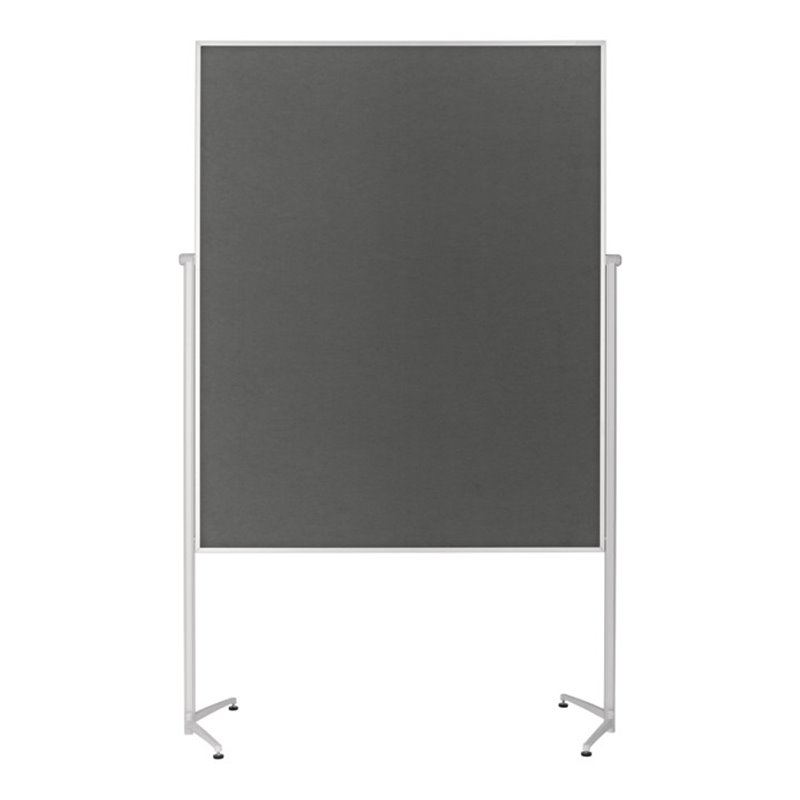 Magnetoplan Design-Moderatorentafel 'evolution plus' einteilig, Filz grau, 1200 x 1500 mm