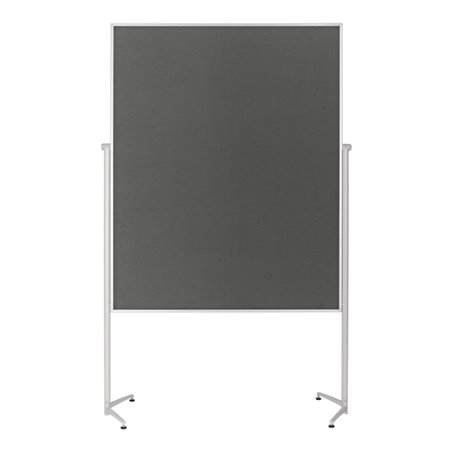 Magnetoplan Design-Moderatorentafel 'evolution plus' einteilig, Filz grau, 1200 x 1500 mm