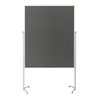 Magnetoplan Design-Moderatorentafel 'evolution plus' einteilig, Filz grau, 1200 x 1500 mm