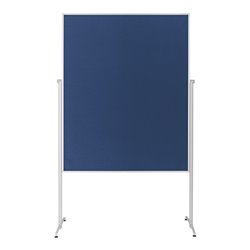 Magnetoplan Design-Moderatorentafel 'evolution plus' einteilig, Filz blau, 1200 x 1500 mm