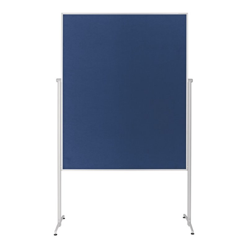Magnetoplan Design-Moderatorentafel 'evolution plus' einteilig, Filz blau, 1200 x 1500 mm