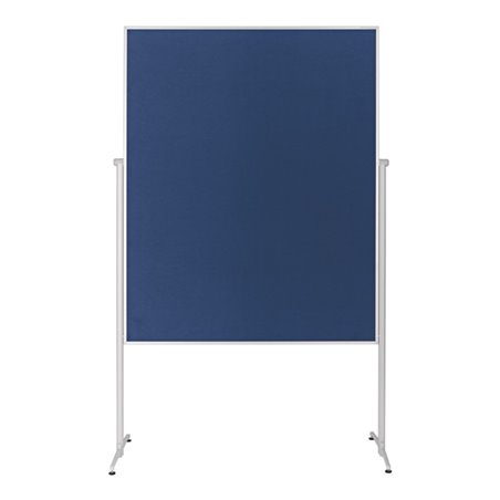 Magnetoplan Design-Moderatorentafel 'evolution plus' einteilig, Filz blau, 1200 x 1500 mm