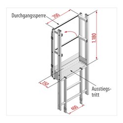 Hymer Ausstieg breit, mit Tritt