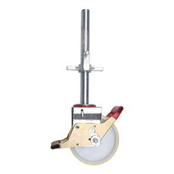 Hymer Lenkrolle Ø 200 mm mit Spindel und gummierter Lauffläche