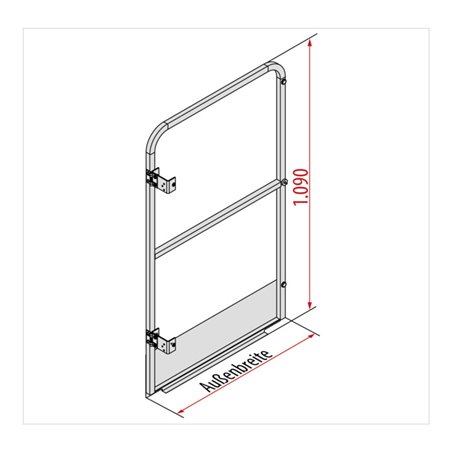 Hymer Durchgangssperre mit Fußleiste, Breite 0,63 m