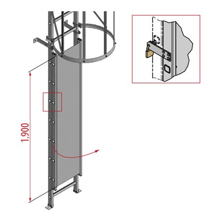 Hymer Aufstiegsperre, abschließbar