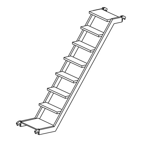 Hymer Treppe, 2,50 m x 0,53 m